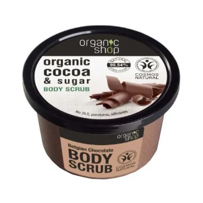 Organic Shop Choco (Cocoa) & Sugar, Body Scrub (Peeling do ciała `Belgijska czekolada`)