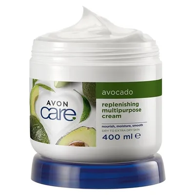 Avon Care, Replenishing Moisture with Avocado, Multipurpose Cream for Face, Hands and Body (Uniwersalny krem nawilżający do twarzy i ciała z olejkiem z awokado)
