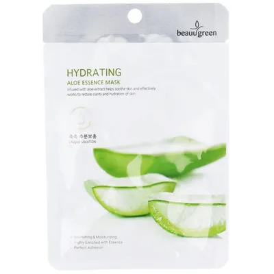 Beauugreen Hydrating Aloe Essence Mask (Maseczka nawilżająca z aloesem)