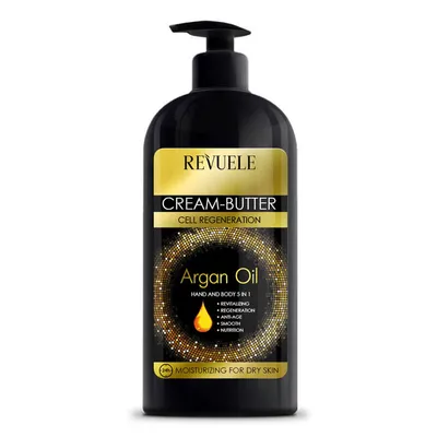 Revuele Cream-Butter Argan Oil (Nawilżający krem-masło do rąk i ciała 5 w 1 z olejem arganowym)
