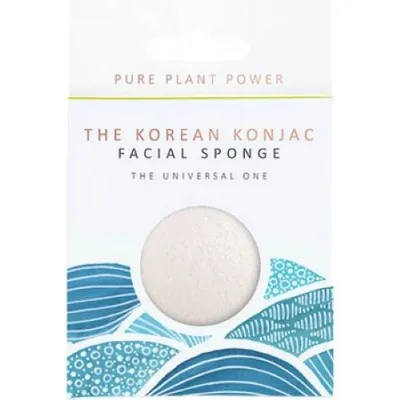 Konjac Sponge Company Premium The Elements, Gąbka Konjac dla każdej cery `Woda i 100% czysty Konjac z wyspy Jeju `