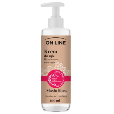 On Line From Plants With Love, Krem do rąk  `Żurawina i masło shea`