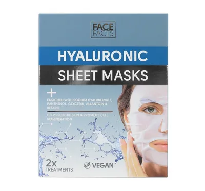 Face Facts Hyaluronic, Sheet Mask (Maseczka do twarzy na tkaninie)