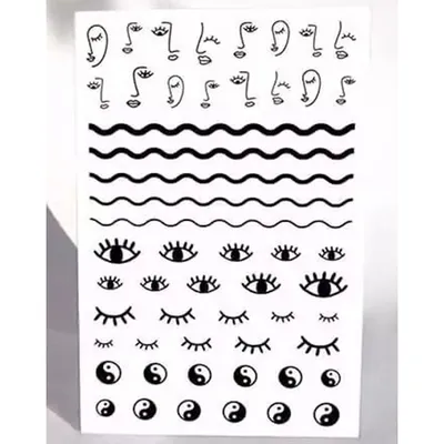 Banana Beauty Nail it! Go with the Flow Nail Tattoo (Tatuaże do paznokci)