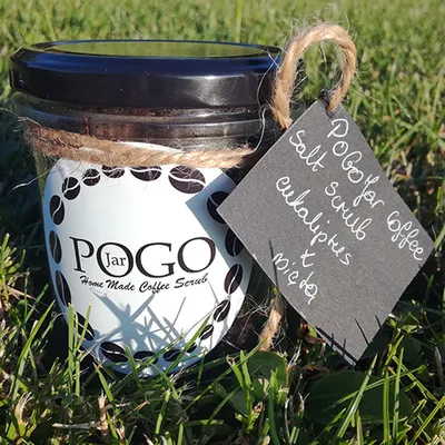 PogoJar Home Made Coffee Salt Scrub (Peeling kawowy solny (różne rodzaje))