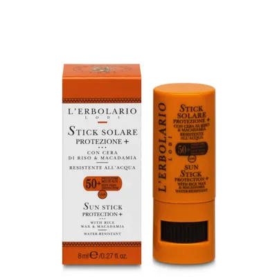 L'Erbolario Solare, Stick Solare Protezione + , Con Cera Di Riso & Macadamia  SPF 50+ (Sztyft ochronny)