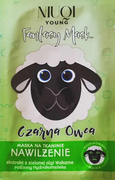 Niuqi Young, Fantasy Mask, Nawilżająca maska na tkaninie `Czarna owca`