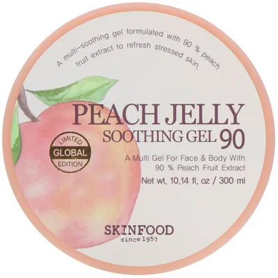 SkinFood Peach Jelly 90% Soothing Gel (Wielofunkcyjny żel do twarzy i ciała)