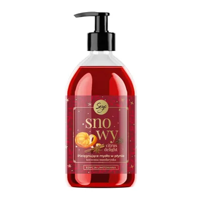 Seyo Snowy Citrus Delight, Pielęgnujące mydło w płynie `Korzenna mandarynka`