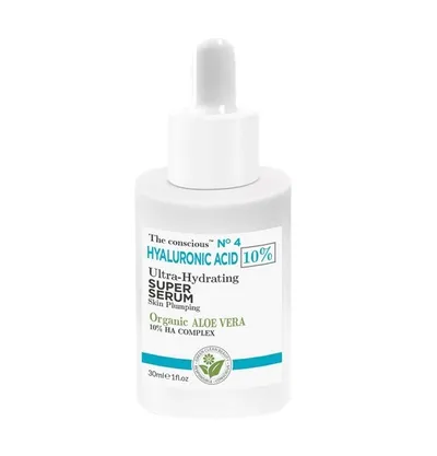 Biovene Barcelona The Conscious No 4 Hyaluronic Acid Ultra Hydrating Super Serum (Serum intensywnie nawilżające z kwasem hialuronowym 10%)