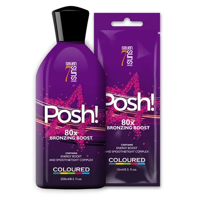 7Suns Cosmetics Coloured, Posh! Dark Tanning Lotion (Bronzer przyspieszający do opalania)