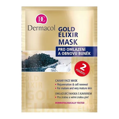 Dermacol Gold Elixir Caviar Face Mask (Odmładzająca maska do twarzy)