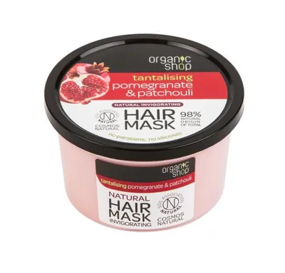 Organic Shop Pomegranate & Patchouli, Invigorating Hair Mask (Maska do włosów `Granat i paczula`)
