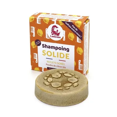 Lamazuna Blond & Fair Hair, Solid Shampoo (Szampon w kostce do włosów blond i jasnych)