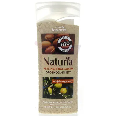 Joanna Naturia, Drobnoziarnisty peeling z balsamem do ciała `Olejek arganowy`