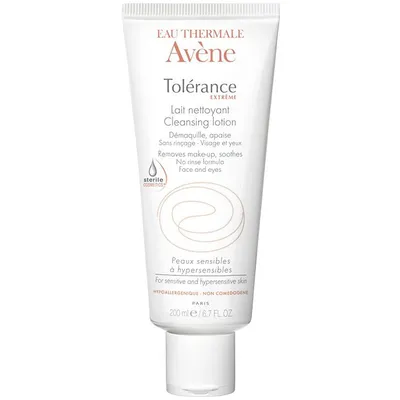 Eau Thermale Avène Tolerance Extreme, Lait Nettoyant Sans Rincage (Mleczko oczyszczające, formuła bez spłukiwania)