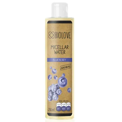 Biolove Blueberry, Micellar Water (Delikatny płyn micelarny o zapachu borówki)