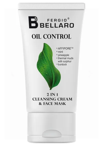 Fergio Bellaro 2 in 1 Cleansing Cream & Face Mask (2 w 1 Kremowy peeling i maseczka do twarzy do cery tłustej)