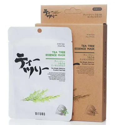 Mitomo Tea Tree Essence Mask (Maska z olejkiem z drzewa herbacianego)