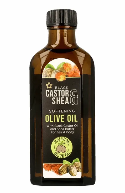 Superdrug Softening Olive Oil With Black Castor Oil And Shea Butter (Zmiękczający olejek do włosów i ciała `Oliwa z oliwek`)