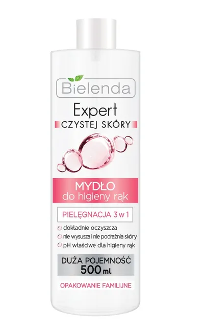 Bielenda Expert Czystej Skóry, Mydło do higieny rąk `Pielęgnacja 3 w 1`