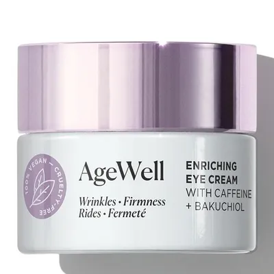 Arbonne AgeWell, Enriching Eye Cream with Caffeine + Bakuchiol (Odżywiający krem pod oczy z kofeiną i bakuchiolem)