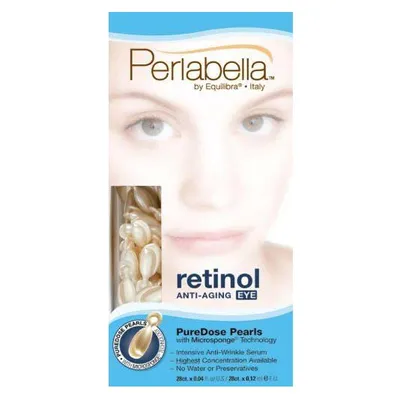 Equilibra Perlabella, Retinol, Anti- Aging Eye Contour Pure Dose Pearls (Kapsułki pod oczy z czystym retinolem)