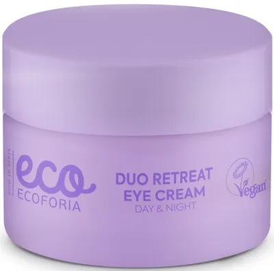 Ecoforia Lavender Clouds, Duo Retreat Eye Cream Day & Night (Krem pod oczy na dzień i na noc 2w1)