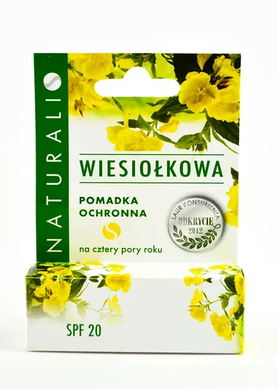 Produkty Naturalne Naturalis Wiesiołkowa pomadka do ust SPF 20