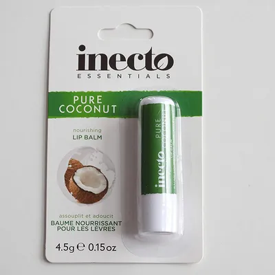 Inecto Essentials, Pure Coconut Nourishing Lip Balm (Pomadka ochronna do ust w sztyfcie)