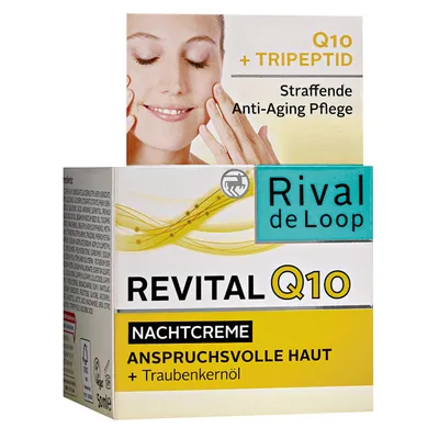 Rival de Loop Revital, Q10 & Collagen Nachtcreme (Krem na noc dla skóry wrażliwej)