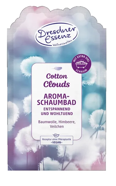 Dresdner Essenz Schaumbad Cotton Clouds (Płyn do kąpieli `Bawełniane chmury`)
