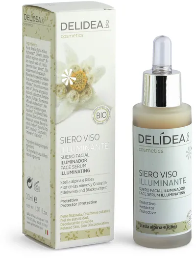 Delidea Bio Cosmetics Brightening  Face Serum (Rozjaśniające serum do twarzy z szarotką i czarną porzeczką)