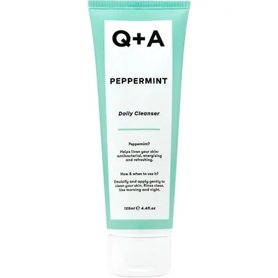 Q+A Peppermint Daily Cleanser (Oczyszczający żel do mycia twarzy z miętą pieprzową)