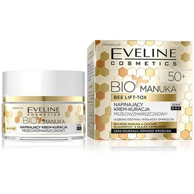Eveline Cosmetics Bio Manuka, Napinający krem-kuracja przeciwzmarszczkowy 50+