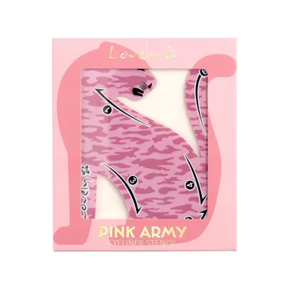 Lovely Pink Army Girl Power! , Eyeliner Stencil (Szablon do malowania kresek)