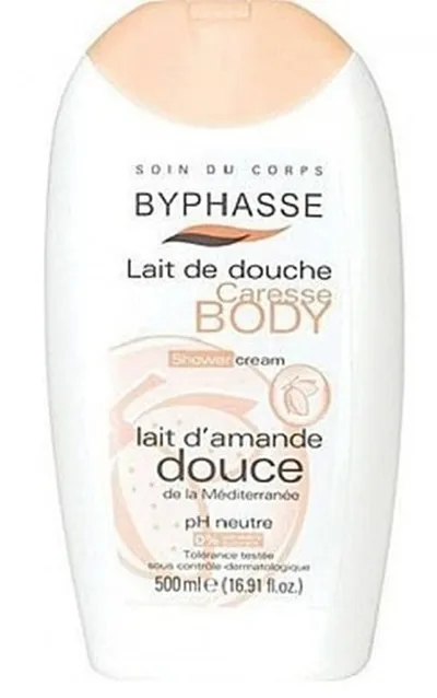 Byphasse Caresse Body Lait de Douche Laid d`Amande  [Shower Cream] (Mleczko pod prysznic `Mleczko migdałowe`)