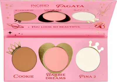 Ingrid Cosmetics Ingrid x Fagata, Shape of Princess Face Palette (Paleta do konturowania twarzy)