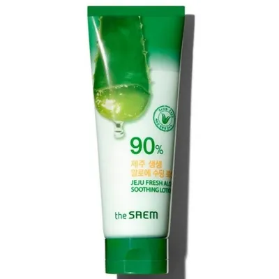 The Saem Jeju Fresh Aloe Soothing Lotion (Lotion kojący do ciała z 90% aloesu)