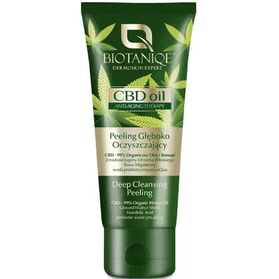 Biotaniqe CBD Oil Anti-aging Therapy, Peeling do twarzy głęboko oczyszczający