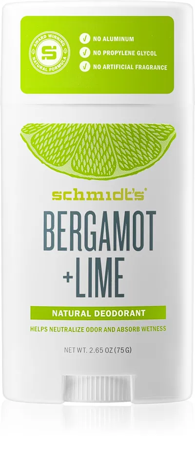 Schmidt's Bergamot + Lime Natural Deodorant (Naturalny dezodorant w sztyfcie z bergamotką i limonką)
