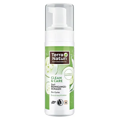 Terra Naturi Clean & Care, 3in1 Reinigungsschaum (Pianka do oczyszczania twarzy 3w1)