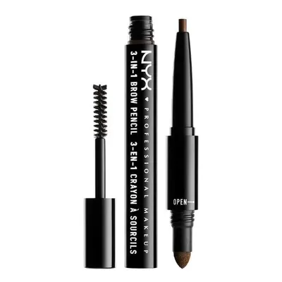 NYX Professional Makeup 3-in-1 Brow Pencil (Wielofuncyjny produkt do makijażu brwi)