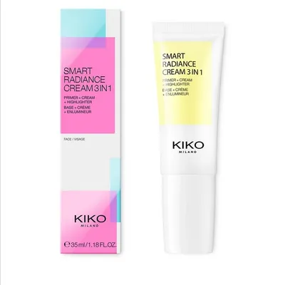 Kiko Milano Smart Radiance Cream (Krem nawilżający, baza i rozświetlacz do każdego odcienia karnacji)