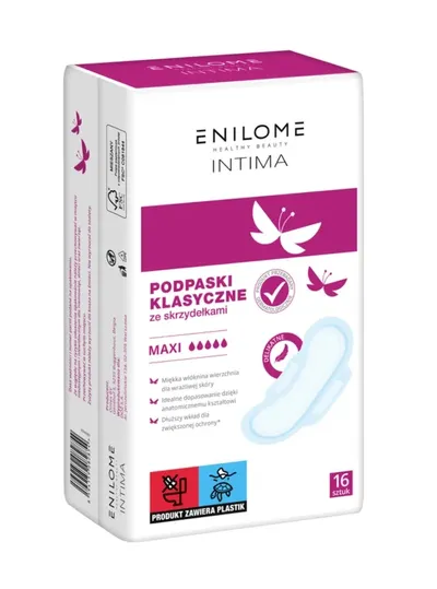 Enilome Healthy Beauty Intima, Podpaski klasyczne ze skrzydełkami maxi