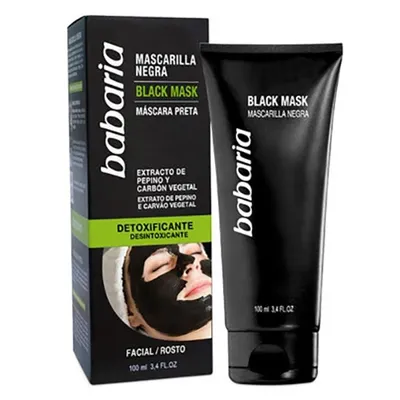 Babaria Natural Cosmetics Detoxifying Black Mask (detoksykująca maseczka peel-off z węglem aktywnym)
