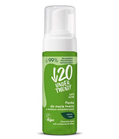 Under Twenty Vegan, Pianka do mycia twarzy `Anti - Acne`