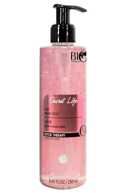 Bio World Secret Life, Detox Therapy Face Wash Jelly (Oczyszczająca galaretka do twarzy)