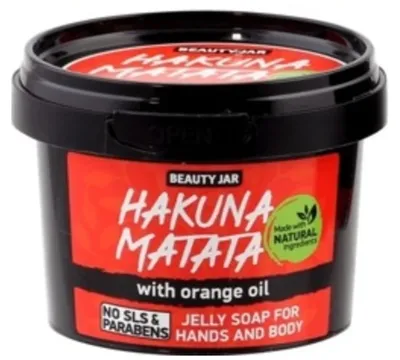 Beauty Jar Hakuna Matata, Jelly Soap for Hands and Body (Mydło do rąk w żelu `Hakuna Matata`)