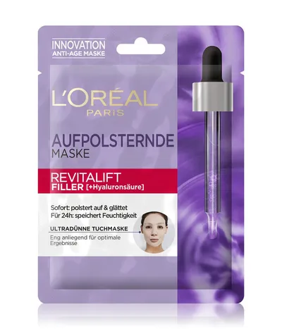 L'Oreal Paris Revitalift Filler [HA], Maska w płachcie z kwasem hialuronowym